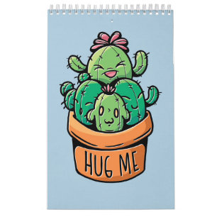 Calendário Cute Cactos Me Abrindo