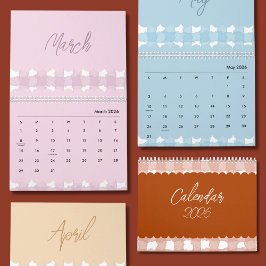 Calendário Cute & Colorful 2026 Calendar