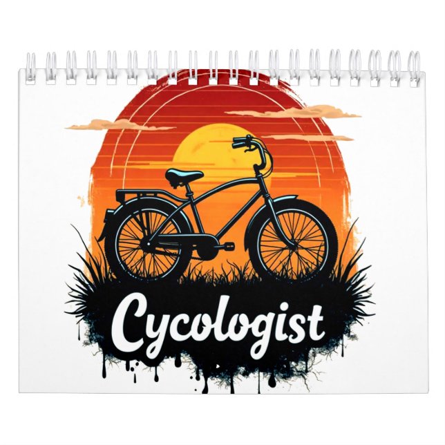 Calendário Cycologist Bike Adventure: Teto Gráfico Sunset (Capa)