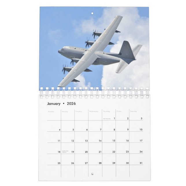 Calendário da aeronave (Jan 2026)