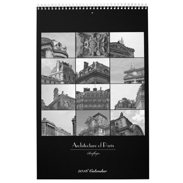 Calendário da arquitetura de Paris (Capa)