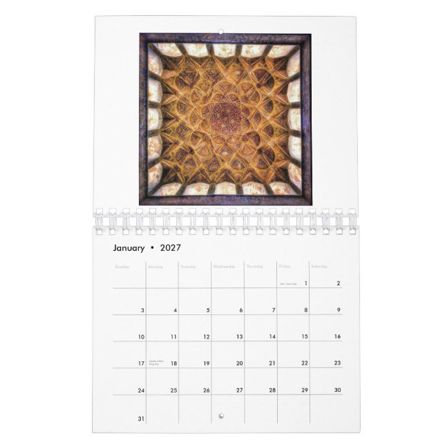 Calendário da Arquitetura Persa (Jan 2027)