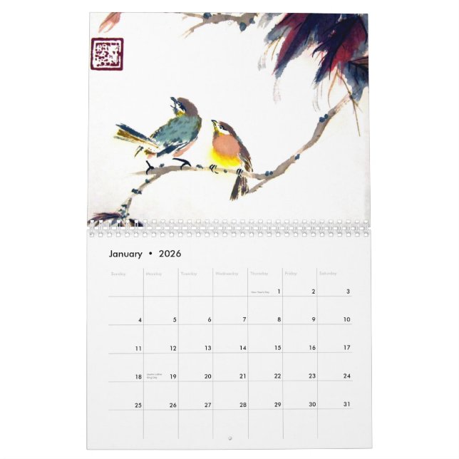 Calendário da arte 2012 da Dinamarca Kine (Jan 2026)