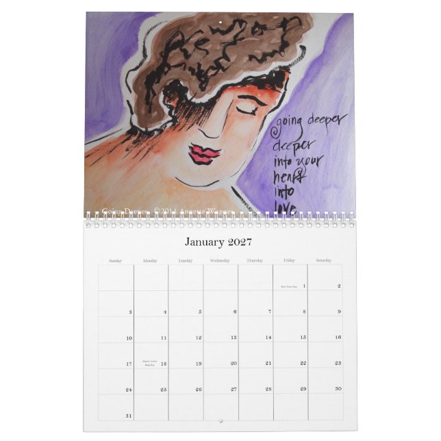 Calendário da arte 2015 de Annette Wagner (Jan 2027)
