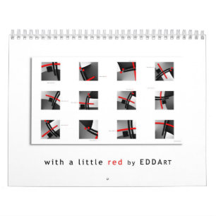 Calendário da ARTE - com pouco vermelho
