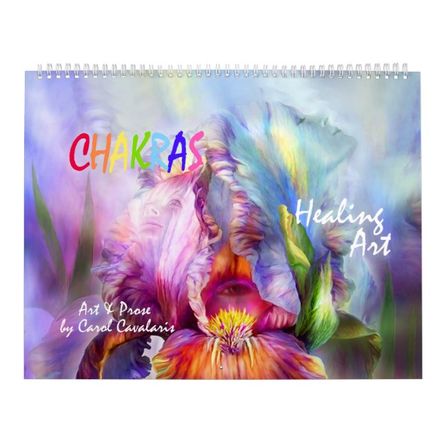 Calendário da arte cura de Chakras (Capa)