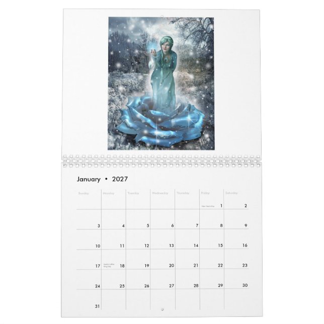 Calendário da arte da fantasia - versão 1 (Jan 2027)