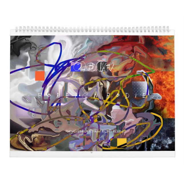 CALENDÁRIO da ARTE de 2017 abstracções de Digitas (Capa)