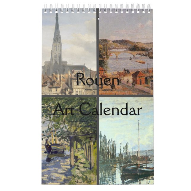 Calendário da arte de Rouen (11" x 7") (Capa)