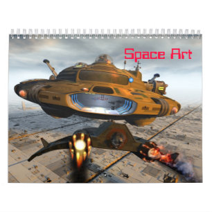 Calendário da arte do espaço