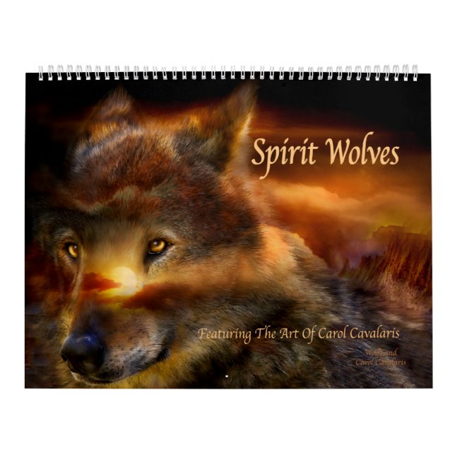 Calendário da arte dos lobos do espírito (Capa)