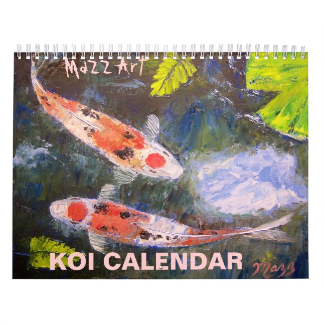 Calendário da arte dos peixes de Koi (Capa)