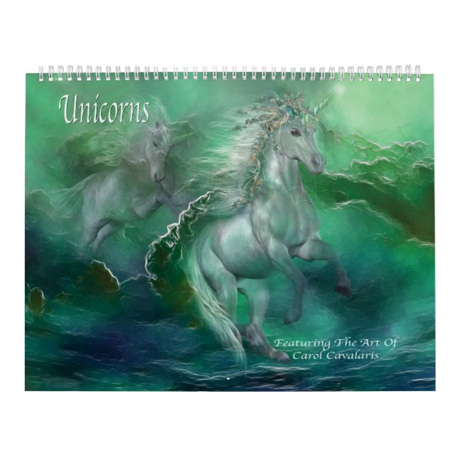 Calendário da arte dos unicórnios (Capa)