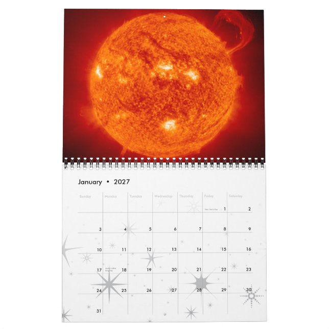 Calendário da astronomia de espaço do sistema (Jan 2027)