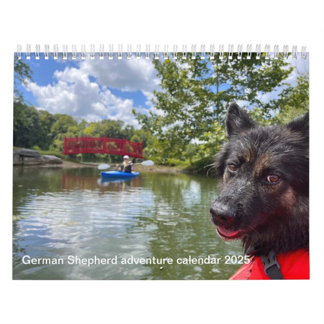 Calendário da aventura do german shepherd 2025 (Capa)