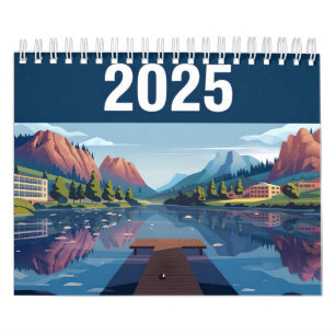 Calendário da Bela do ano de 2025