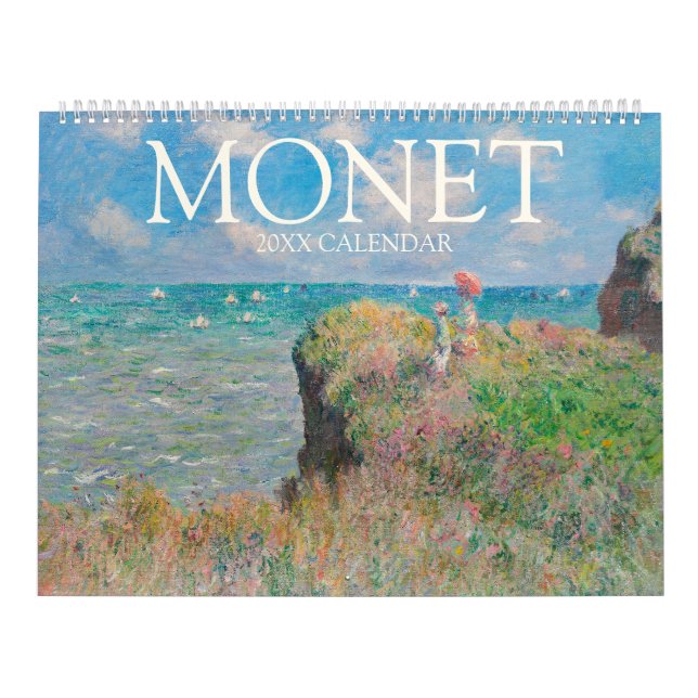 Calendário da Coleção de Pinturas do Monet 2024 (Capa)