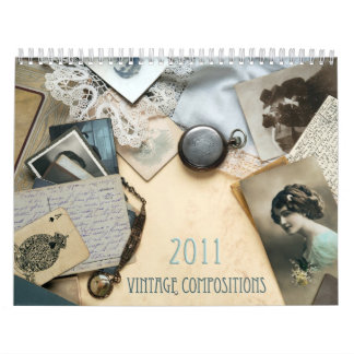 Calendário da composição 2016 do vintage