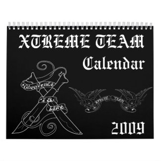 calendário da equipe do xtreme