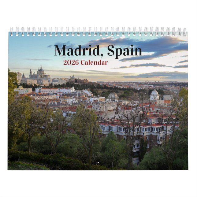 Calendário da Espanha de Madrid 2026 (Capa)