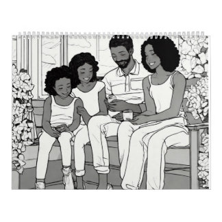 calendário da família de fotos