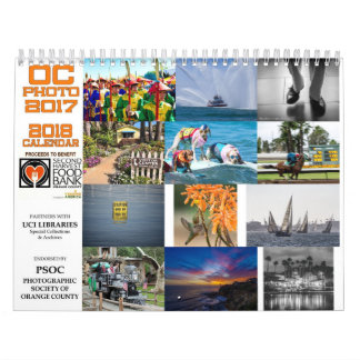 Calendário da foto 2017 de OC para 2018