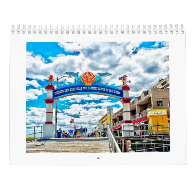Calendário da foto de Wildwood New-jersey (Verso)