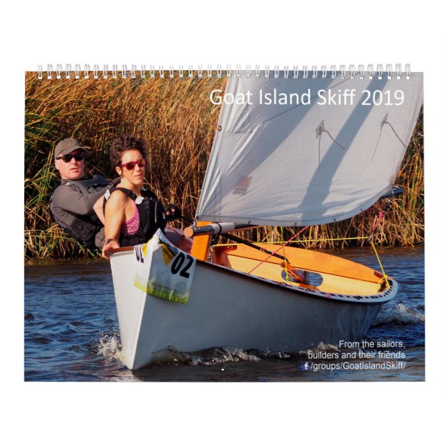 Calendário da foto do barco de vela 2019 - Skiffs (Capa)