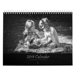 Calendário da foto do Monochrome do Amy 2018