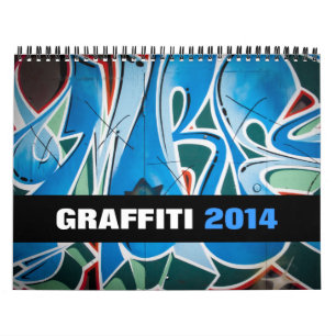 Calendário da fotografia 2014 da arte dos grafite