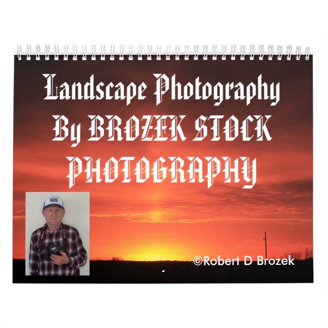 CALENDÁRIO da fotografia da paisagem de Kansas (Capa)