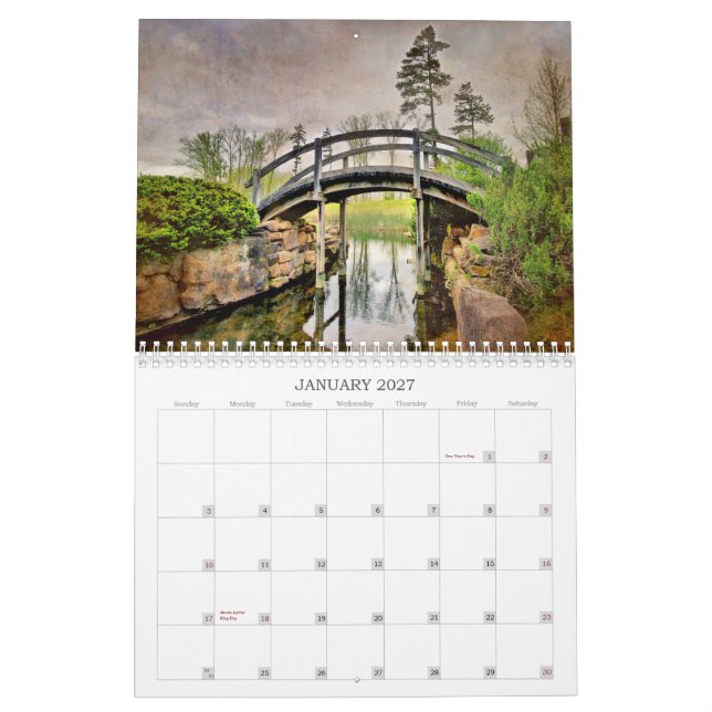 Calendário da fotografia de 2013 paisagens (Jan 2027)