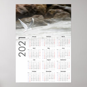 Calendário da Gaivota 2021 Poster - Domingo primei