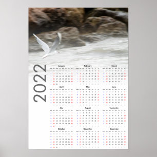 Calendário da Gaivota 2022 Poster - Domingo primei