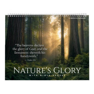 Calendário da Glória da Natureza - Com Versículos