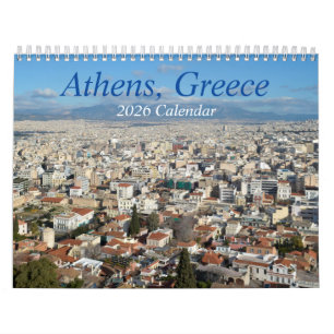 Calendário da Grécia de Atenas de 2025