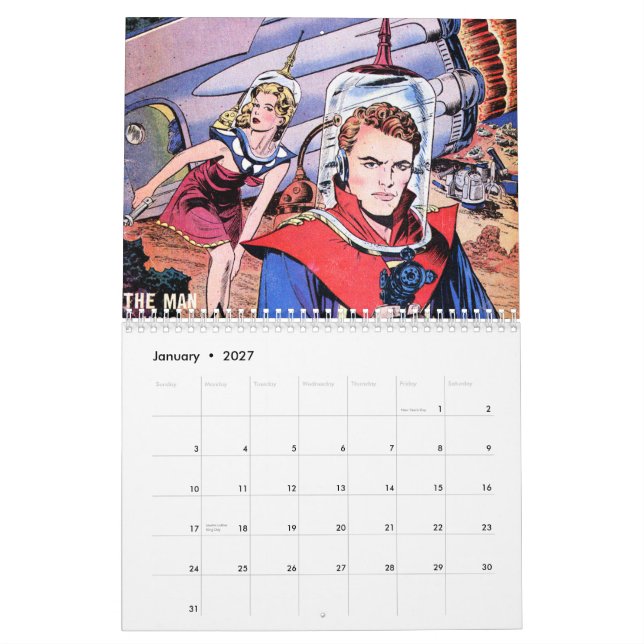 Calendário da história em quadrinhos 2014 do (Jan 2027)