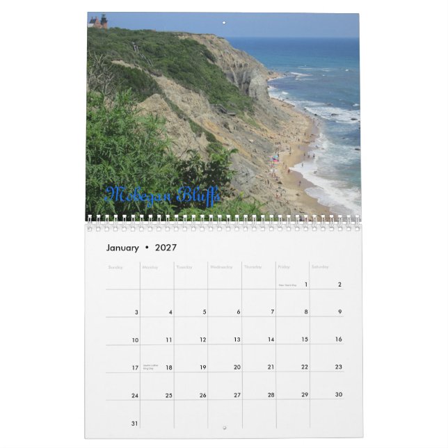 Calendário da ilha de bloco (Jan 2027)