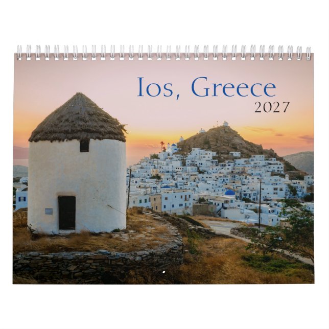 Calendário da Ilha Grega de Ios 2026 (Capa)
