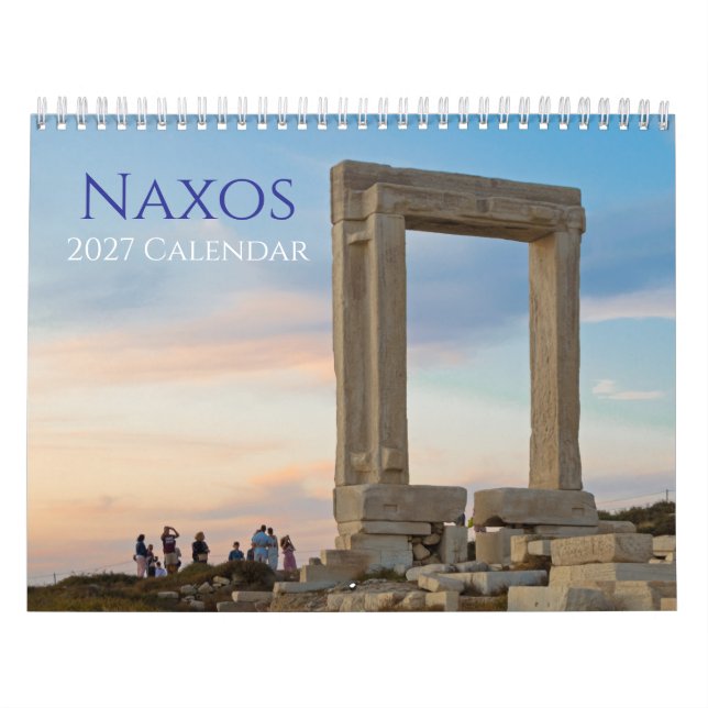 Calendário da Ilha Grega de Naxos 2027 (Capa)