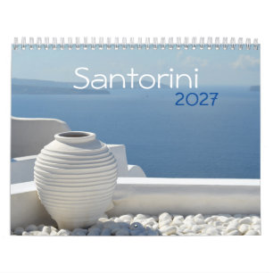 Calendário da Ilha Grega de Santorini 2027