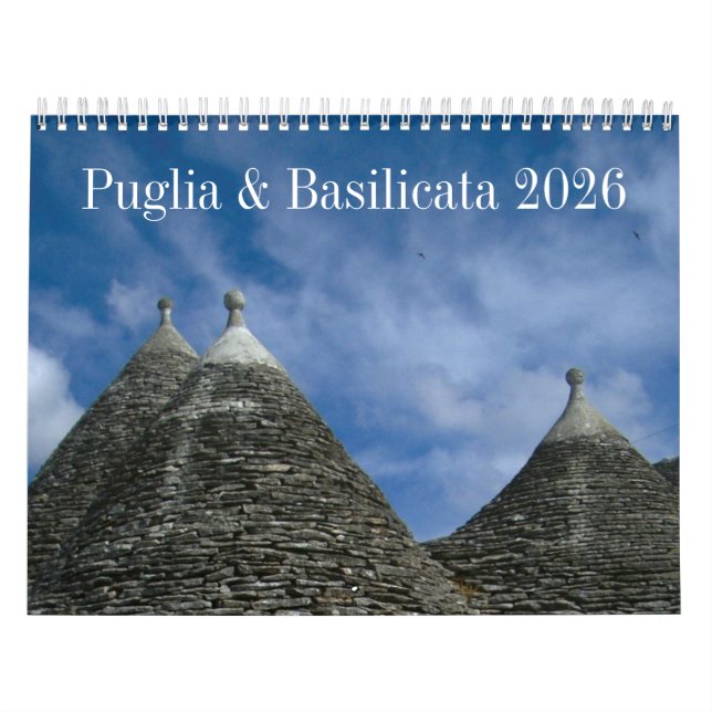 Calendário da Itália 2026 - Puglia & Basilicata -  (Capa)
