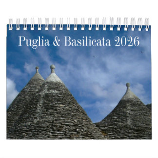 Calendário da Itália 2026 - Puglia & Basilicata