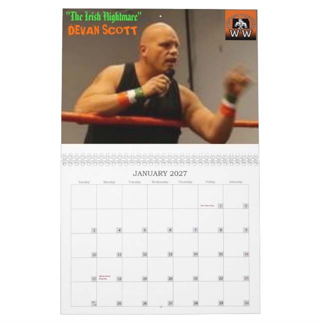 Calendário da luta 2008 do Whiplash (Jan 2027)