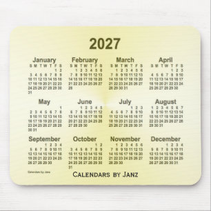 Calendário da Marca 2027 por Janz Mouse Pad