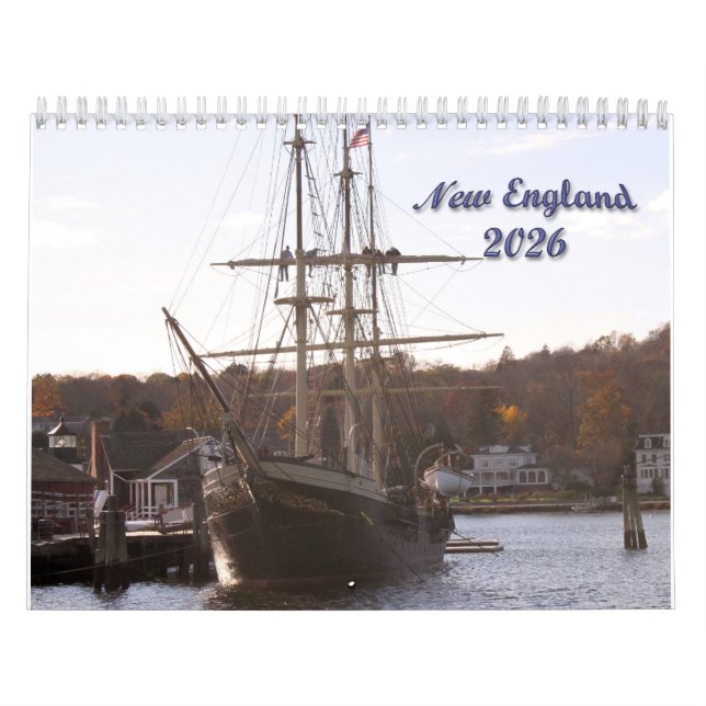 Calendário da Nova Inglaterra 2026 (Capa)