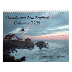 Calendário da Nova Inglaterra e Canadá 2026