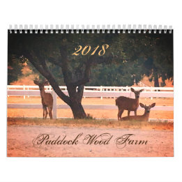 Calendário da Paddock Wood Farm 2018
