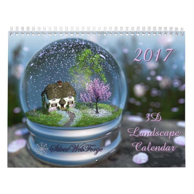 calendário da paisagem 2017 3D (Capa)