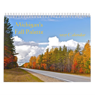 Calendário da Paleta de Outono de Michigan 2027